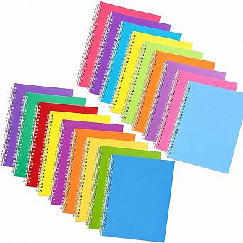 30 Bulk Spiral Notebooks College Ruled Pastel A5 Journals Thick Paper School Office Supplies