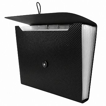 13 Pocket Accordion Expanding File Folder A4 Document Organizer with Tabs and Elastic Closure