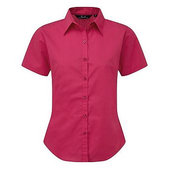 Premier Short Sleeve Poplin Blouse / Plain Work Shirt