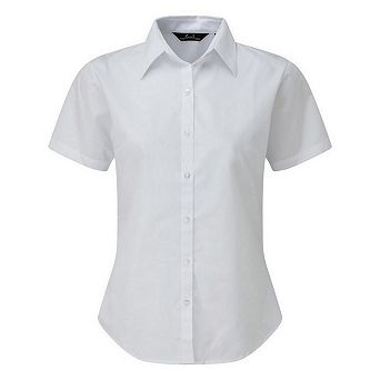Premier Short Sleeve Poplin Blouse / Plain Work Shirt