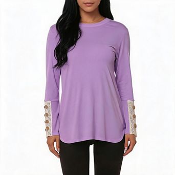 Womens Long Sleeve Tunic Tops Crew Neck Shirts Fall Casual Flowy Loose Fit Blouse Tops