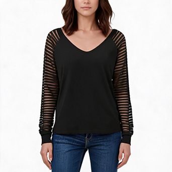 Women's Lace Long Sleeve V Neck Tops Casual Loose Fit Blouses Shirts Dressy Fall Fashion Outfits