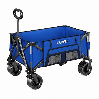 Festival Wagon Cart, 280L Large Capacity, 460lbs Heavy Duty Utility Trolley, All-Terrain Wheels
