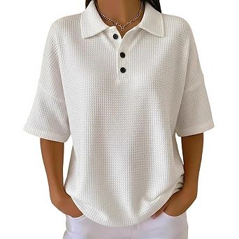 Women Top Crew Neck Graphic Print Short Sleeve Drop Shoulder Loose Casual Tee Shirt