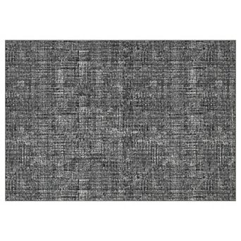 Solid Minimalist Machine Washable Area Rug Non-Slip Low-Pile Stain-Resistant Carpet for Bedroom