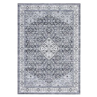 Vintage Living Room Area Rug Washable Oriental Traditional Distressed Farmhouse Rugs Floor Carpet