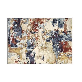 Area Rugs Modern Abstract Area Rug Washable Area Rug Non-Slip Mark Resistant Carpet for Living Room