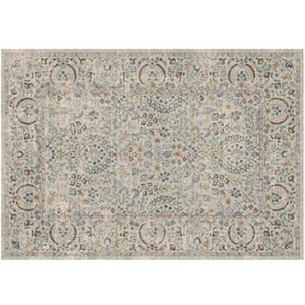 Floral Area Rugs Machine Washable Area Rug Vintage Rug for Living Room Floral Carpet Foldable Mat