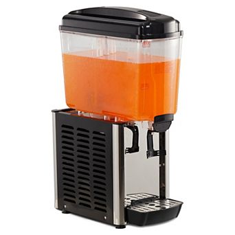 Black 18L Stainless Steel Cold Drink Dispenser 200W Cooling System