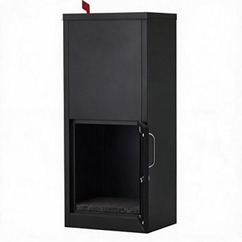 Metal Package Delivery Boxes for Outside, Waterproof Anti-Theft Parcel Drop Boxes with Lock