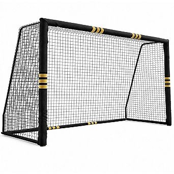 Soccer Goal 118x78.7 in with Foam Padded Posts, Galvanized Steel Frame and Velcro Net for Training