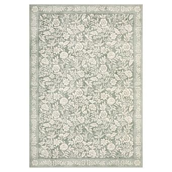 Vintage Floral Pattern Rug Cottagecore Home Decor Washable Soft Carpet for Living Room Bedroom