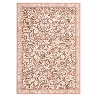 Vintage Floral Pattern Rug Cottagecore Home Decor Washable Soft Carpet for Living Room Bedroom