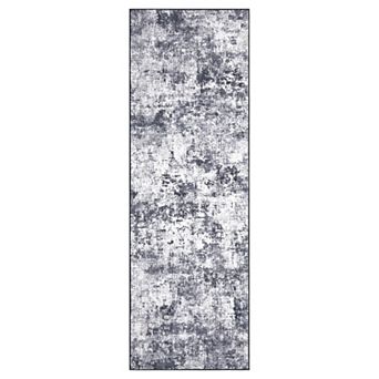 Modern Abstract Machine Washable Area Rug Low-Pile Non-Slip Carpet for Bedroom Porch Living Room
