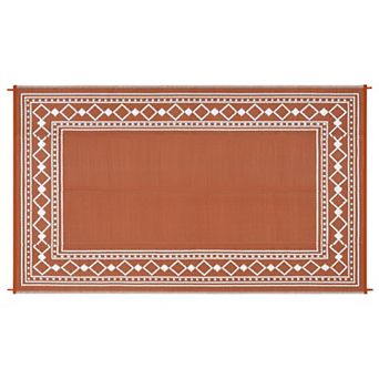 Waterproof Modern Outdoor Rug Foldable Reversible UV-Stabilized Carpet for Camper Beach Patio RV