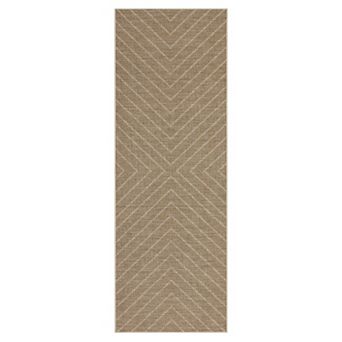 Modern Striped Jute Machine Washable Area Rug Low Pile Non-Slip Carpet for Living Room Bedroom Porch
