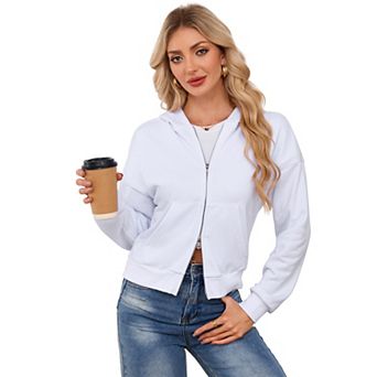Women's Full Zip Up Hoodies Casual Long Sleeve Sweatshirts Fall Winter Hooded Tops with Pockets