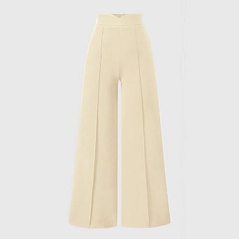 Palazzo Pants for Women Dressy High Waisted Wide Leg Work Pants Casual Flowy Lounge Trousers