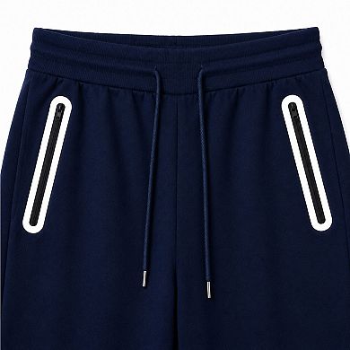 Blue Ice Men's Fleece-Lined Jogger With Heat Seal Zipper Side Pockets -3 Pack