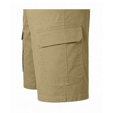 Blu Rock Men's Cotton Flex-Stretch Cargo Shorts-5 Pack