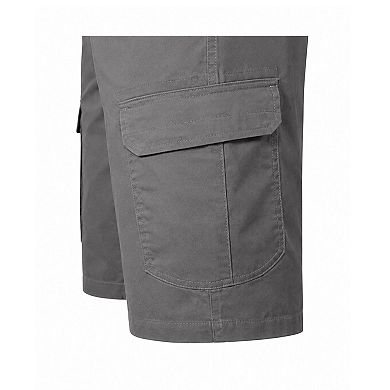 Blu Rock Men's Cotton Flex-Stretch Cargo Shorts-3 Pack
