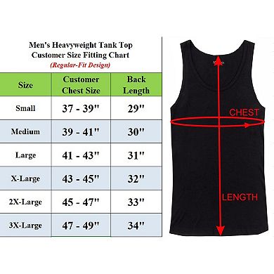 Blu Rock Men's Micro Waffle Knit Heavyweight Sleeveless Tank Top