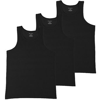 Blu Rock Men's Micro Waffle Knit Heavyweight Sleeveless Tank Top -3 Pack