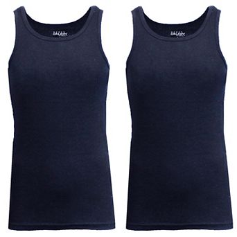 Galaxy By Harvic Men's Heavyweight Ribbed Tank Top-2 Pack