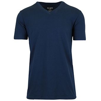 Blu Rock Men's Short Sleeve V-Neck Cotton Stretch Tees