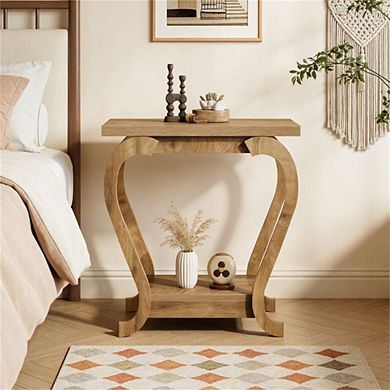 Tea table, side table, coffee table, with storage rack