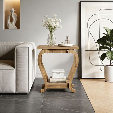 Tea table, side table, coffee table, with storage rack