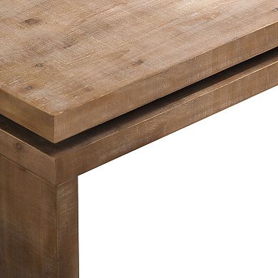 Trikiousd Modern Rustic Wood Coffee Table with Floating Top Design