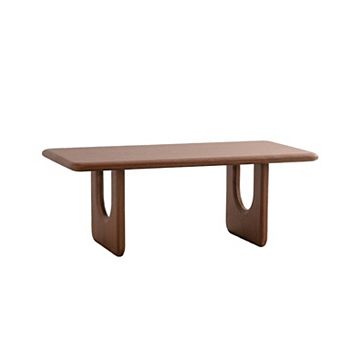 Trikiousd 47.24" Rectangular Wood Coffee Table with U-Shaped Legs