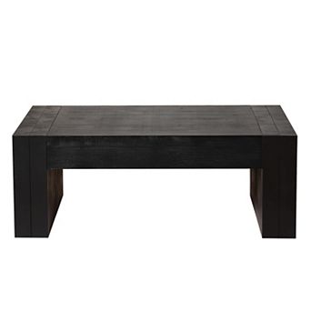 Trikiousd 49" Rustic Wood Coffee Table for Modern Farmhouse Living Room