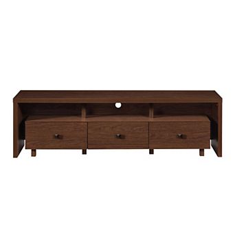 Trikiousd TV Stand for TVs Up to 75 Inch with 3 Drawers and Storage Shelves
