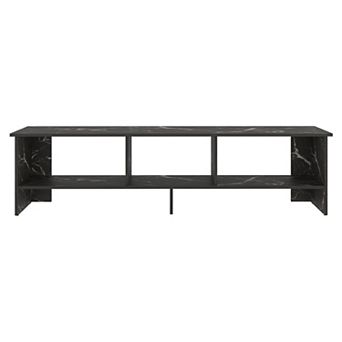 Trikiousd Modern TV Stand for 60 Inch TV Wood Media Console with Open Shelves