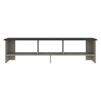 Trikiousd Modern TV Stand for 60 Inch TV Wood Media Console with Open Shelves