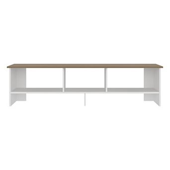 Trikiousd Modern TV Stand for 60 Inch TV Wood Media Console with Open Shelves