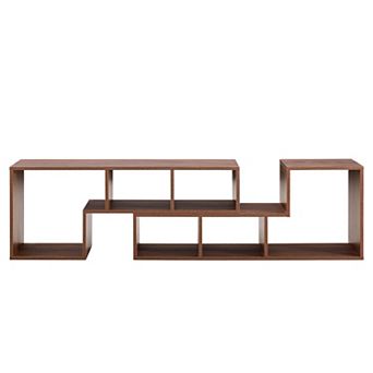 Trikiousd 2 pc Cube TV Stand with Adjustable L-Shaped Storage Shelves