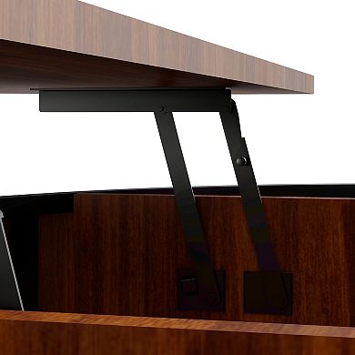 Trikiousd 31.5" Round Lift Top Coffee Table with Hidden Storage