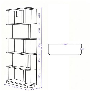 Trikiousd Set of 2 Modular Bookcases Free Combination Storage Shelves