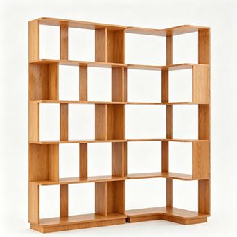 Trikiousd Set of 2 Modular Bookcases Free Combination Storage Shelves