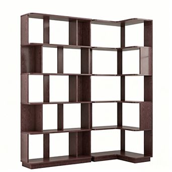 Trikiousd Set of 2 Modular Bookcases Free Combination Storage Shelves