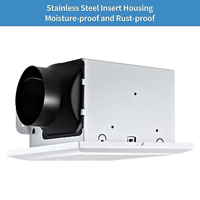 110 CFM Ceiling Bathroom Exhaust Fan in White