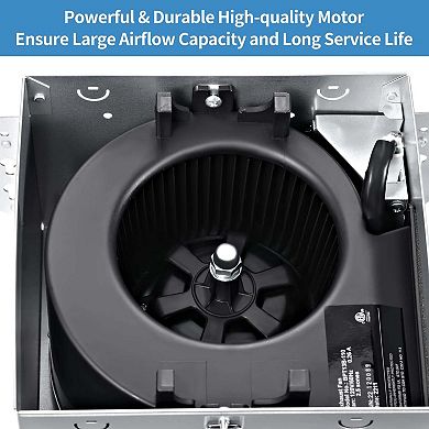 110 CFM Ceiling Bathroom Exhaust Fan in White