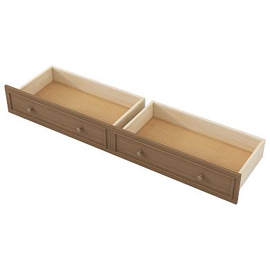 Trikiousd Full Size Daybed LED Wood Sofa Bed with Storage Shelves, 2 Drawers & USB