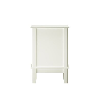 Trikiousd Bedroom Bedside Table Nightstand with 2 Drawers, Wooden Accent Table for Small Spaces
