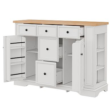 Trikiousd Kitchen Sideboard Storage Cabinet Console Table Entryway Side Cabinet