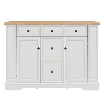 Trikiousd Kitchen Sideboard Storage Cabinet Console Table Entryway Side Cabinet