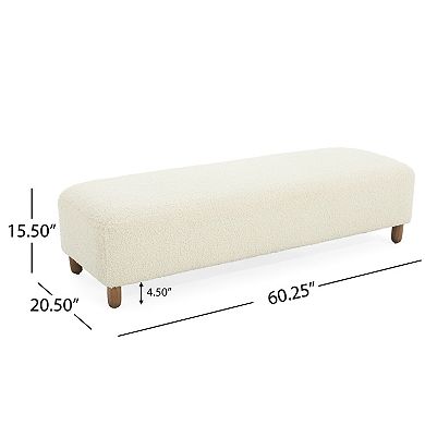 Trikiousd Rectangular Bench Entryway Shoe Bench Ottoman